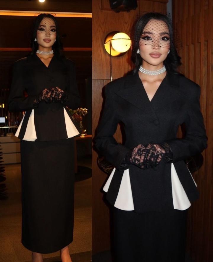 Двойка пиджак с юбкой макси