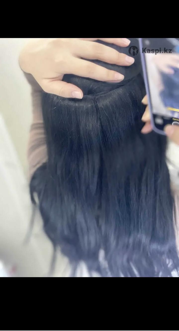 Натуральные волосы на заколках!