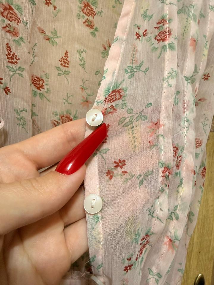 Нежная прозрачная накидка H&M в цветочный принт 🌸
