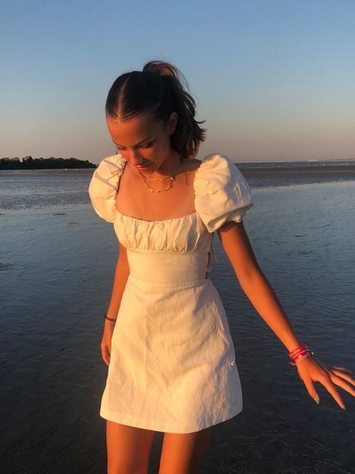Zara белое платье