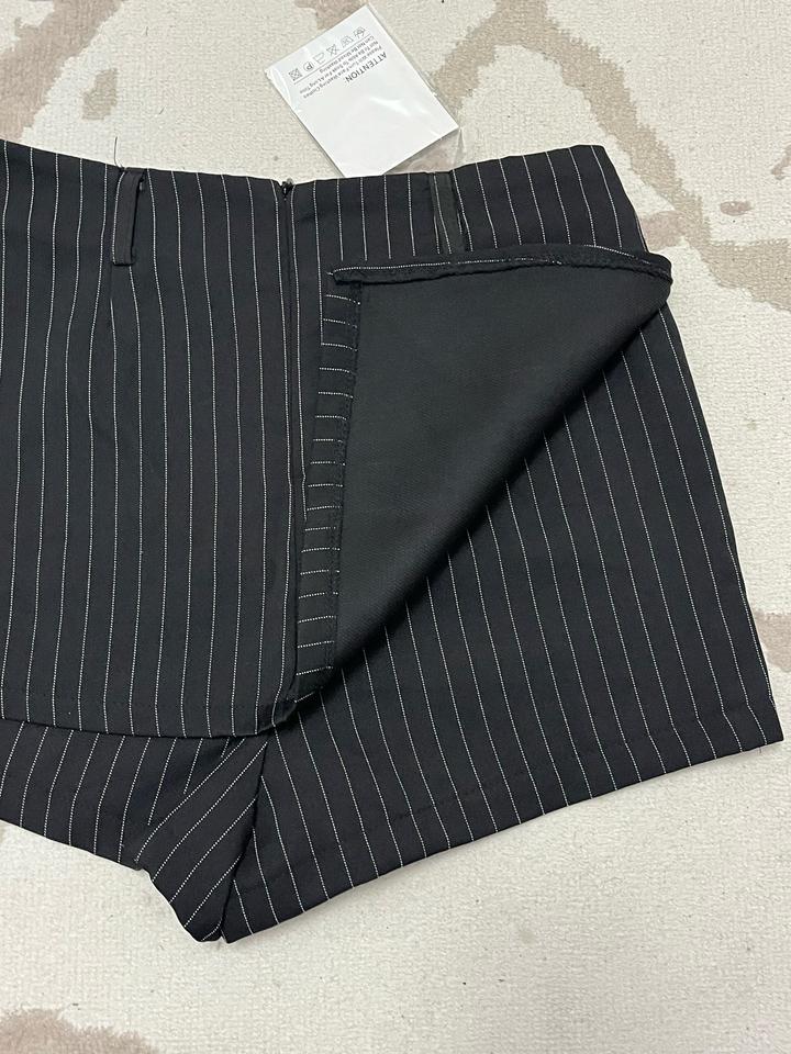 Черный мини Шорти юбка