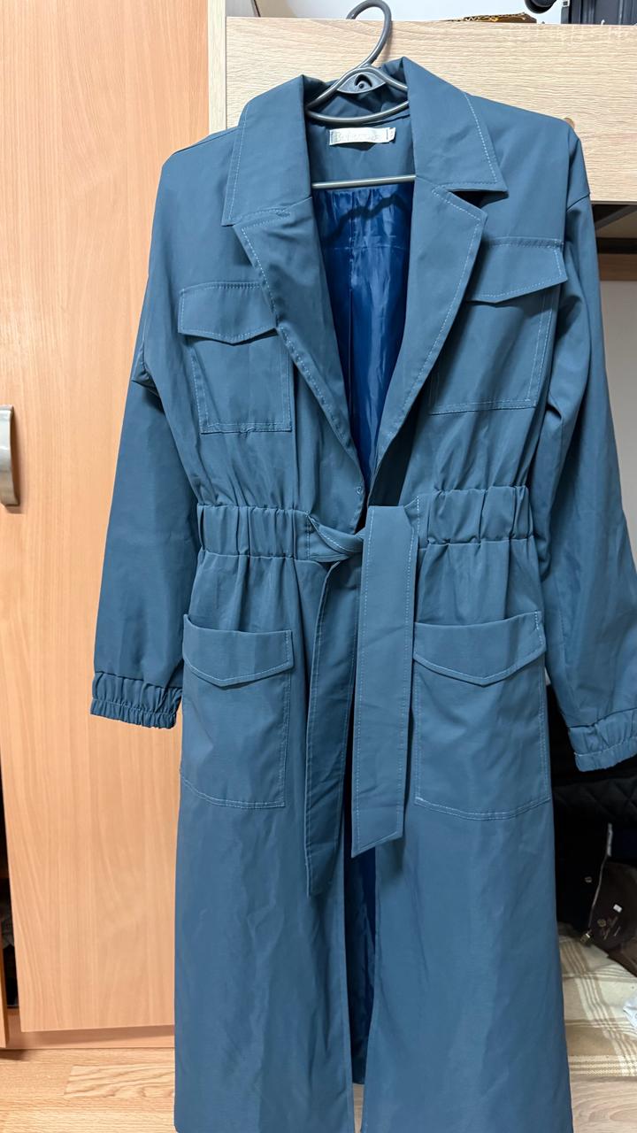 Тренч синий