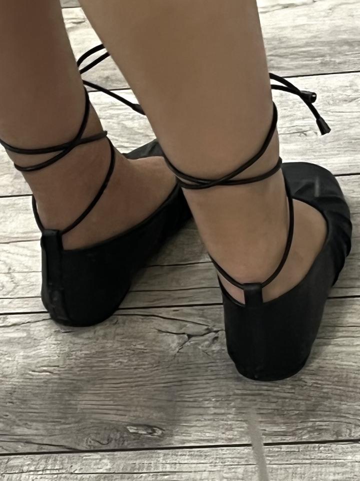 Балетки черные