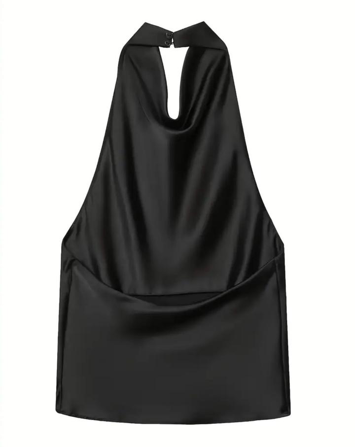 Топ комзоль черный
