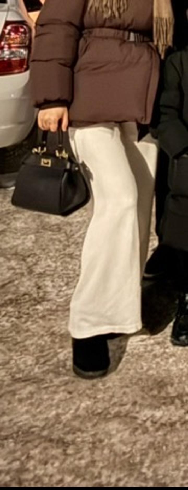 Трикотажные брюки айвори