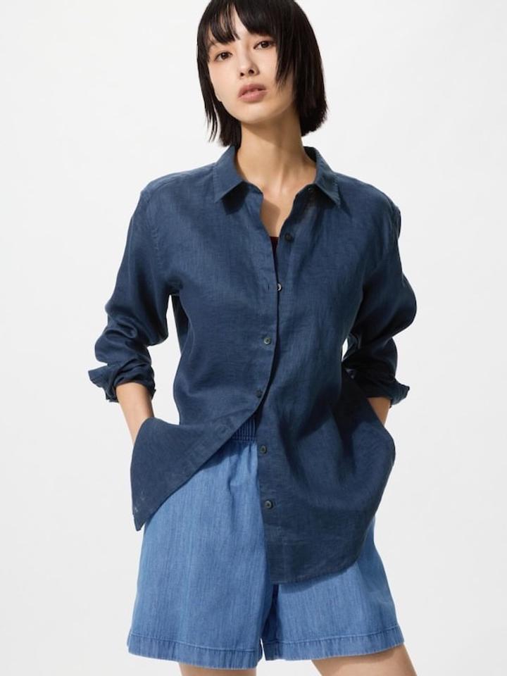 Блузка Uniqlo 100%лен