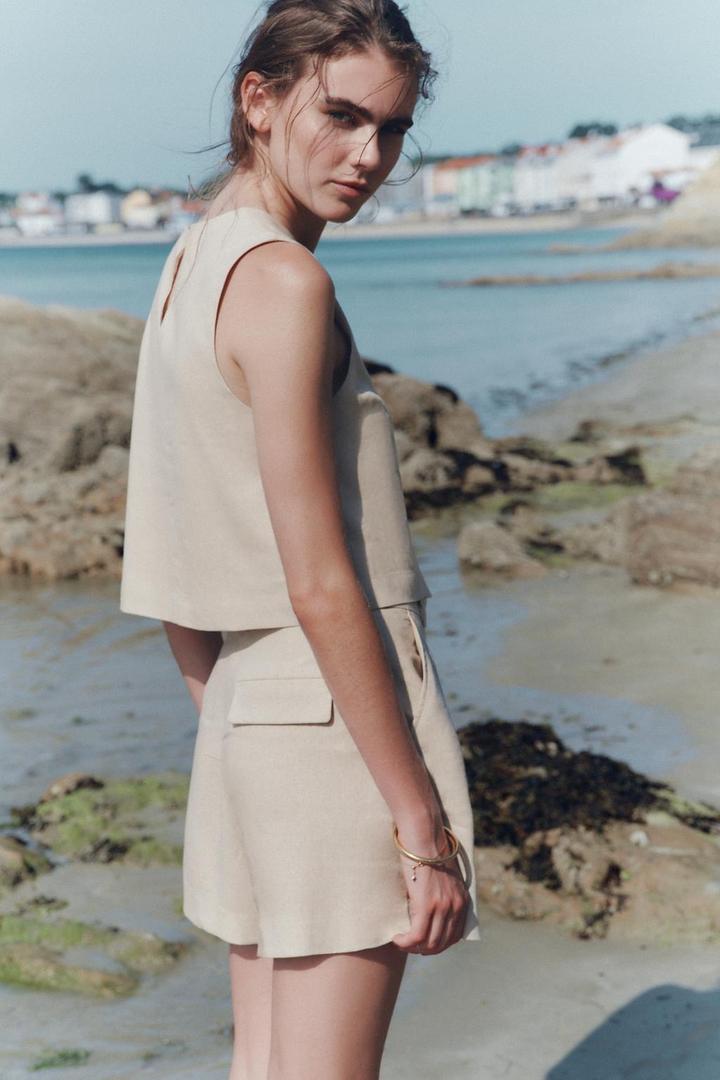 Топ из льна