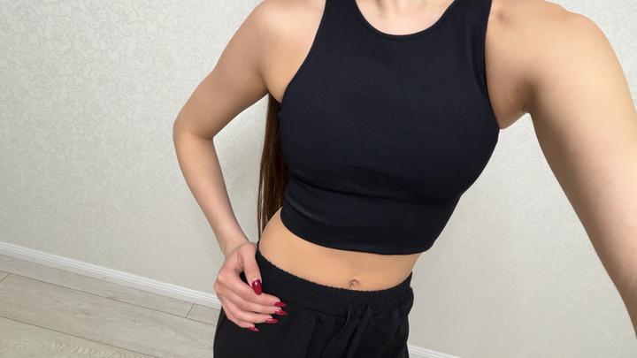 H&M черный топ