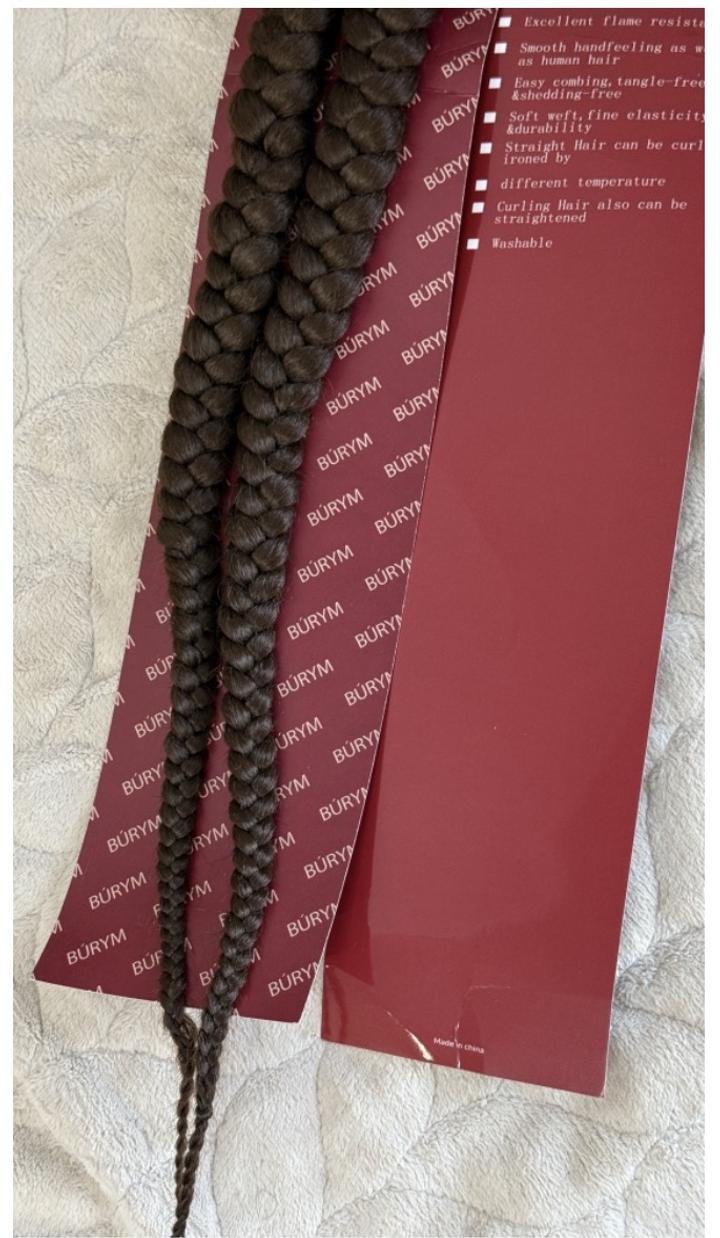 Косички на крабе темно-русый женский