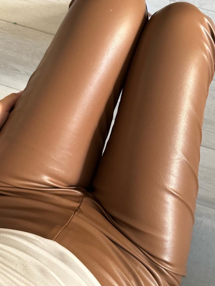 Кожаные брюки новые