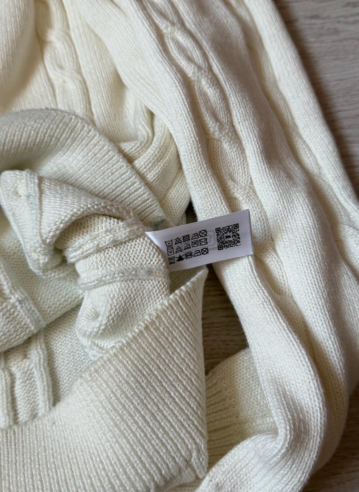 молочный джемпер zara