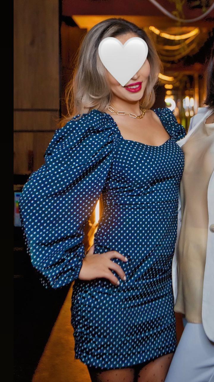 Платье в мелкий горошек