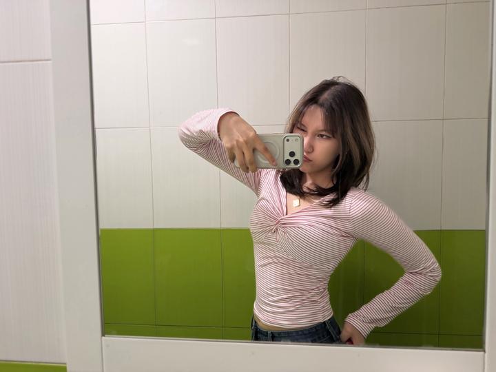 полосатый топ
