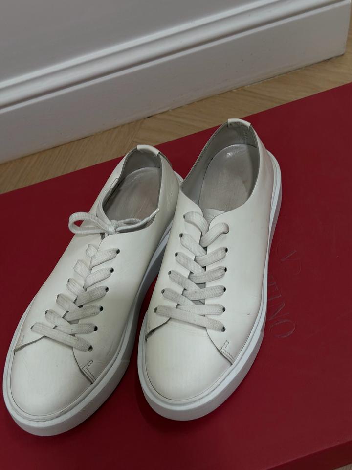 Белые кеды Principe di Bologna White Leather Sneakers