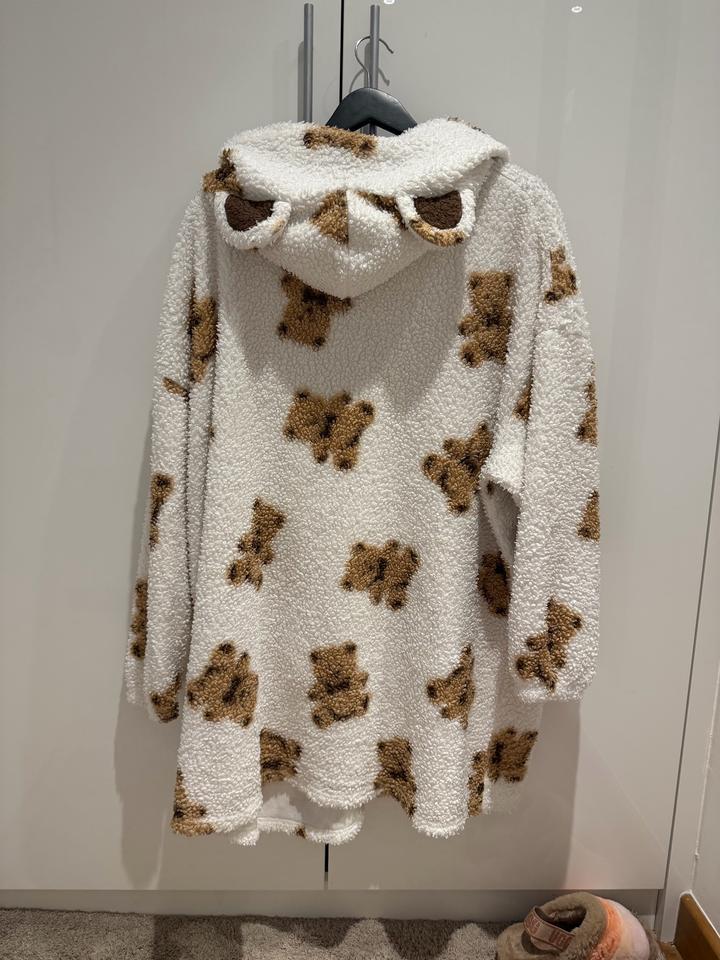 Плюшевая кофта с мишками, oversize L–XL
