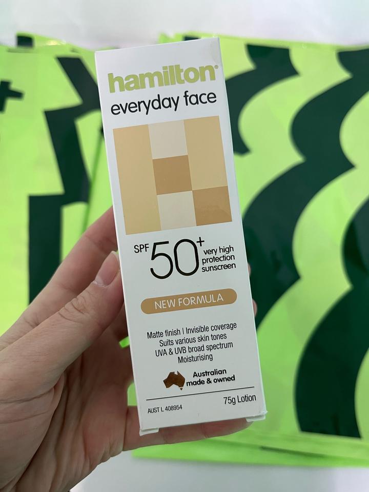 Солнцезащитный SPF крем для лица Hamilton 50 ml