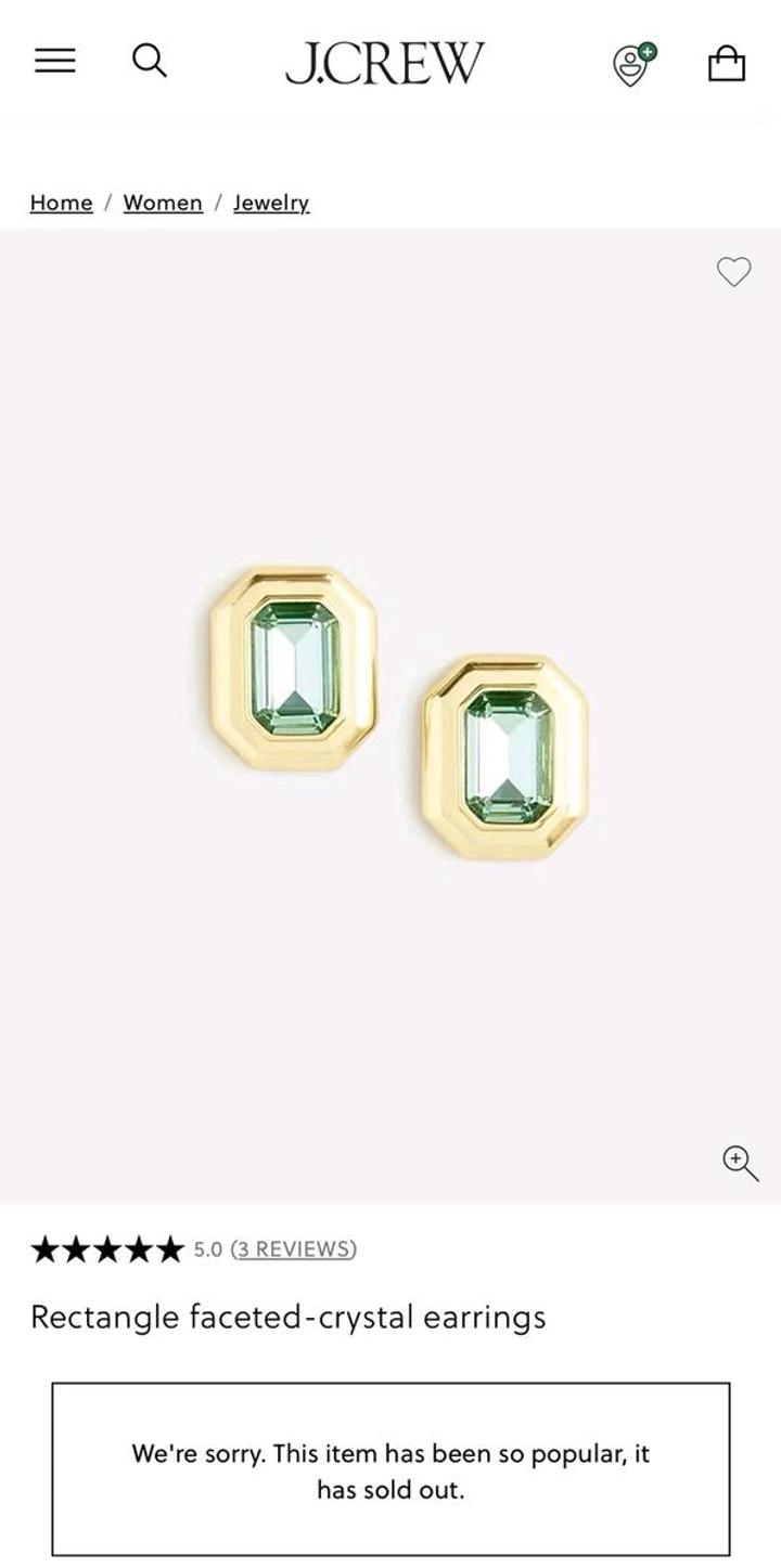 Серьги-кристаллы J.Crew