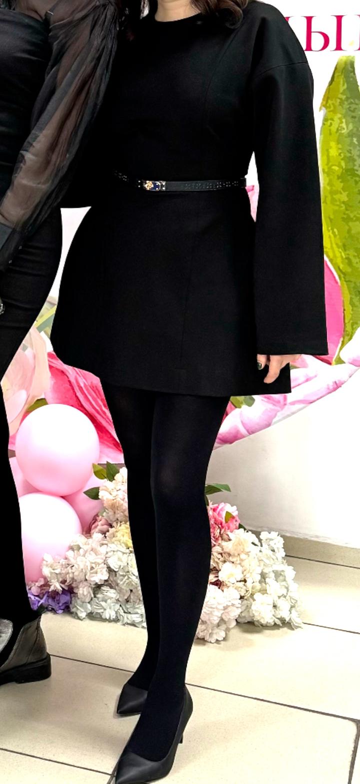 Черное платье мини