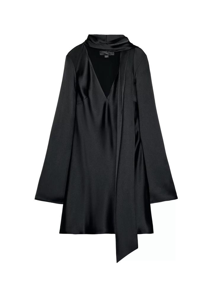 Платье Zara из сатина, премиум коллекция