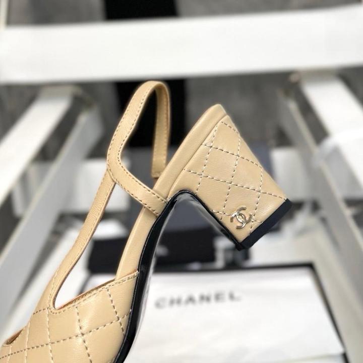 Туфли каблуки Chanel слинбэки