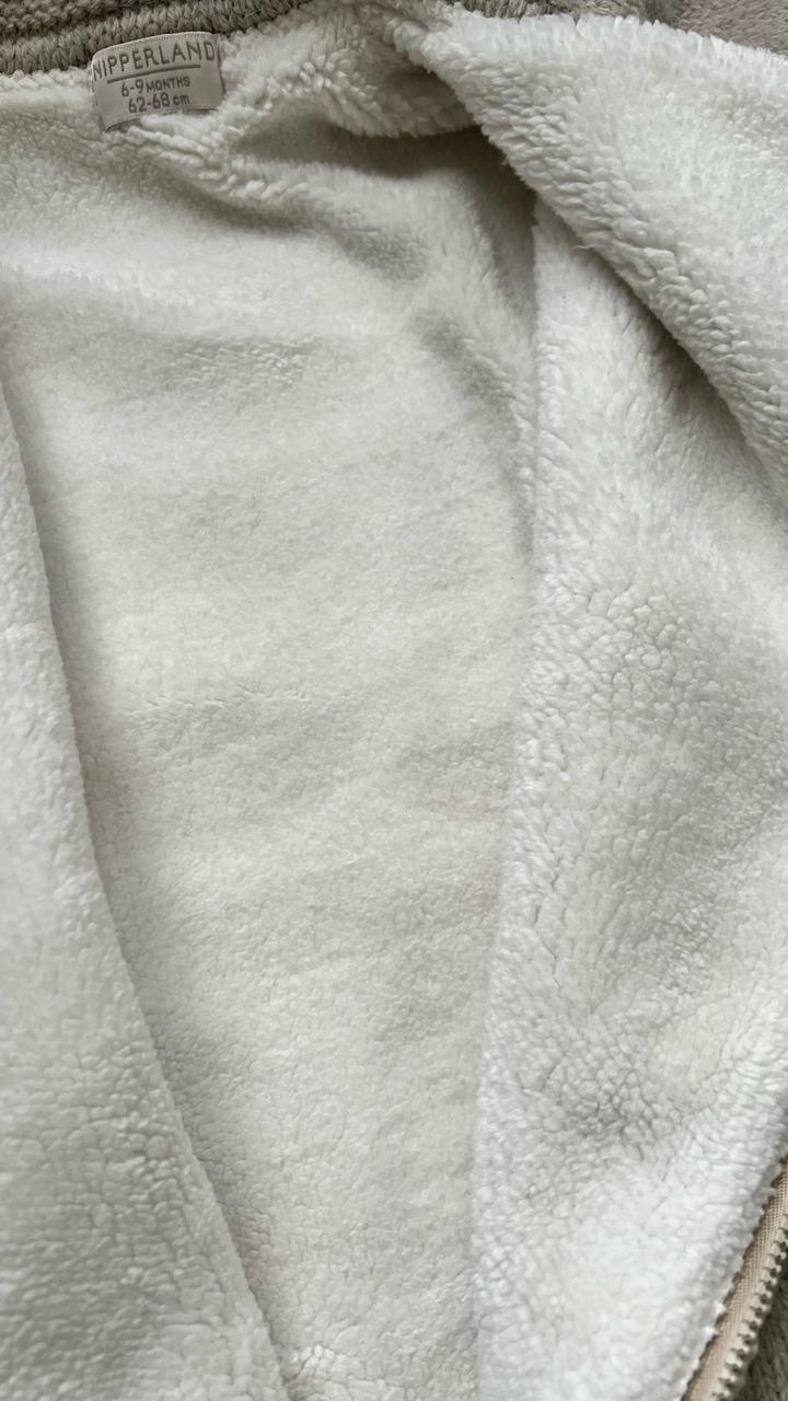 Теплая вязаная комбинезон