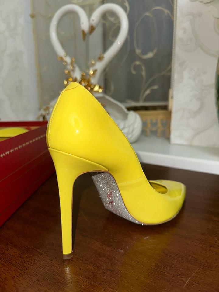 Оригинальные туфли Rene Caovilla Yellow patent