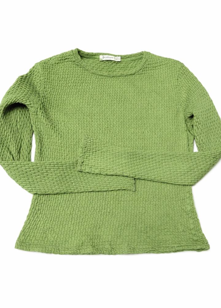 Зеленый лонгслив