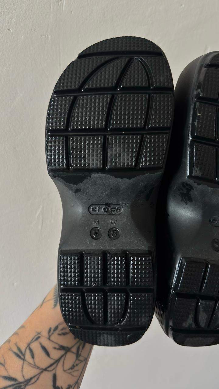 Черные сабо Crocs