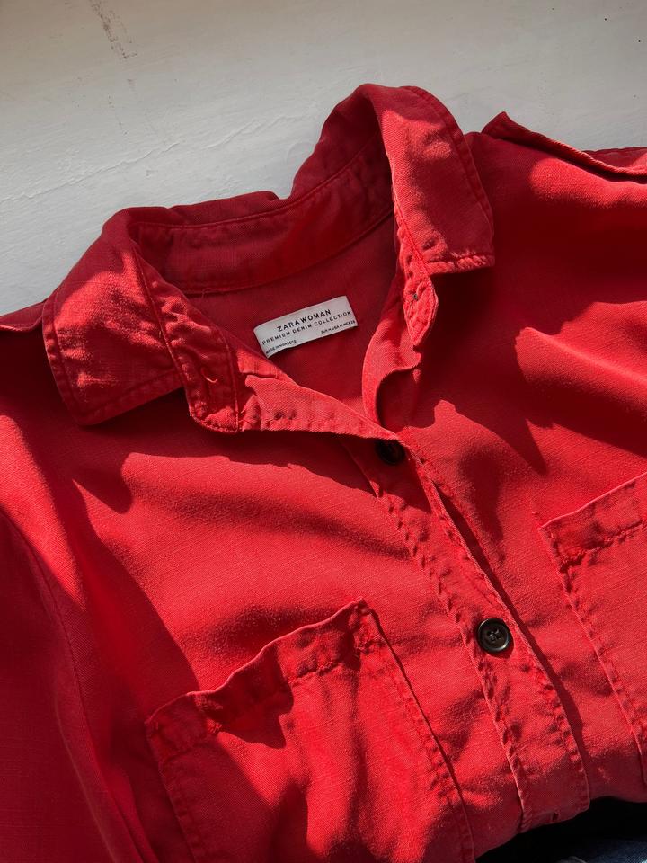 Рубашка Zara premium denim collection