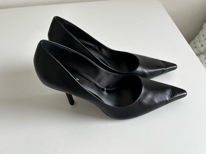 кожаные туфли zara