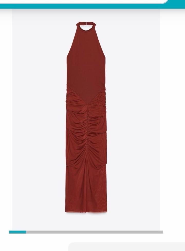 Бордовое платье zara