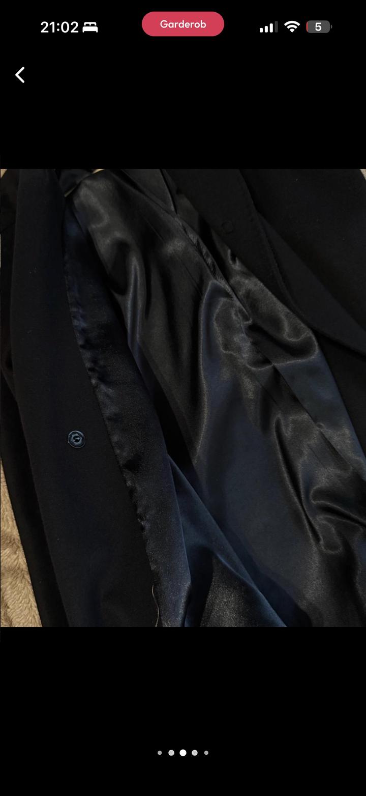 Пальто черное