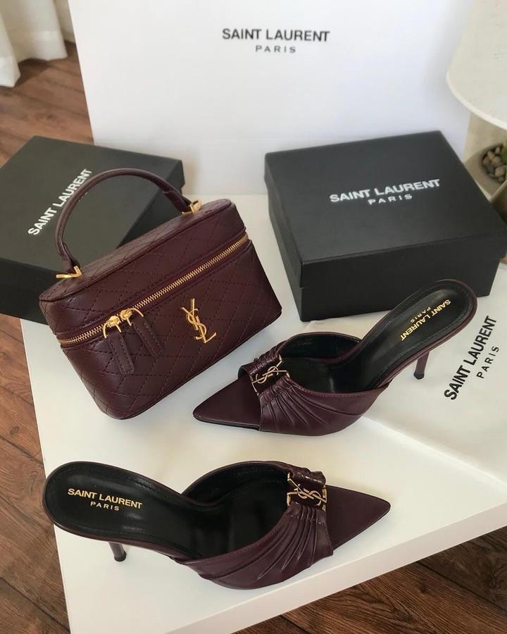 Мюли на каблуках YSL