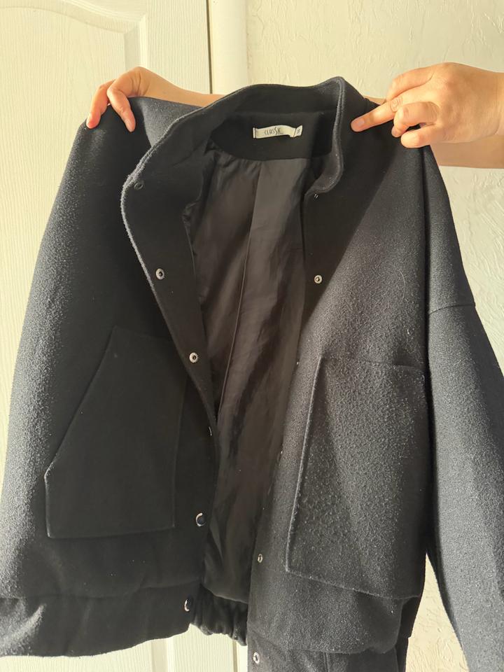 Бомбер Кашемированный Черный