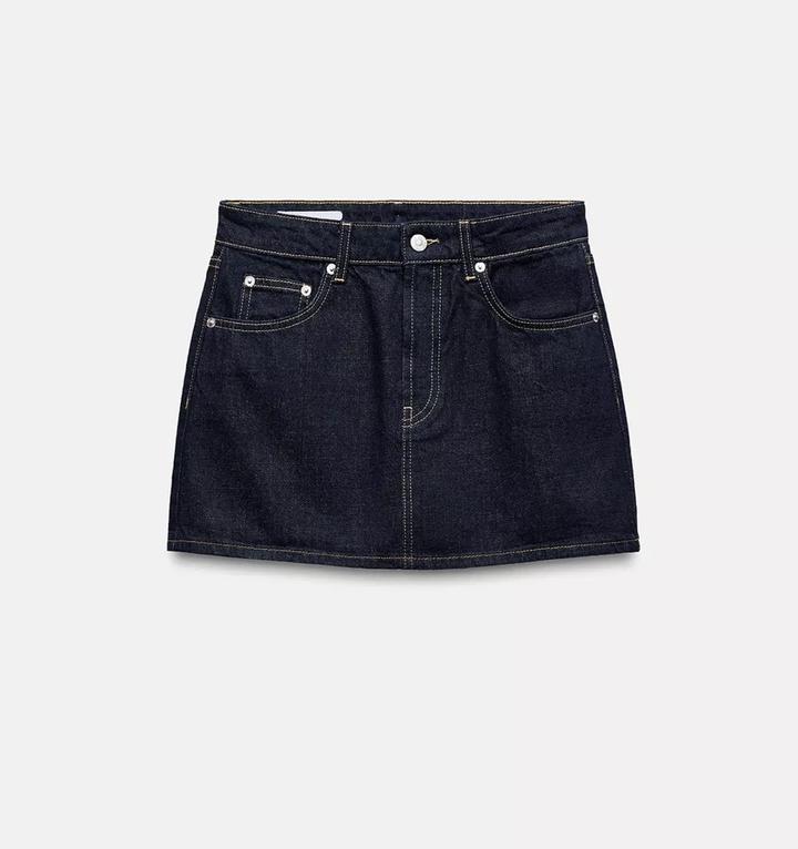 Джинсовая мини-юбка Zara