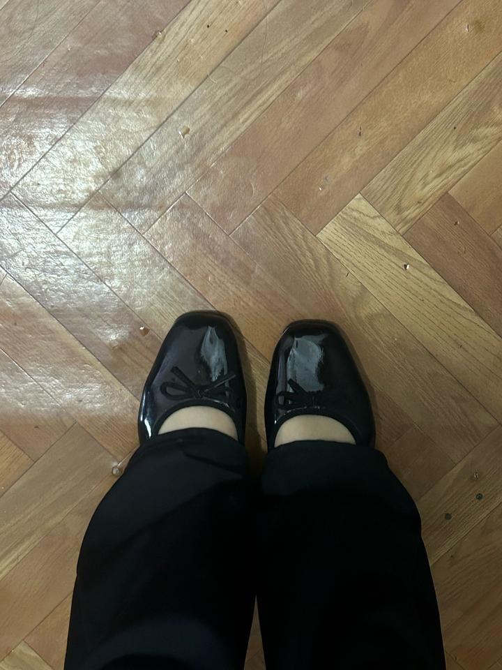 Балетки чёрные,250см