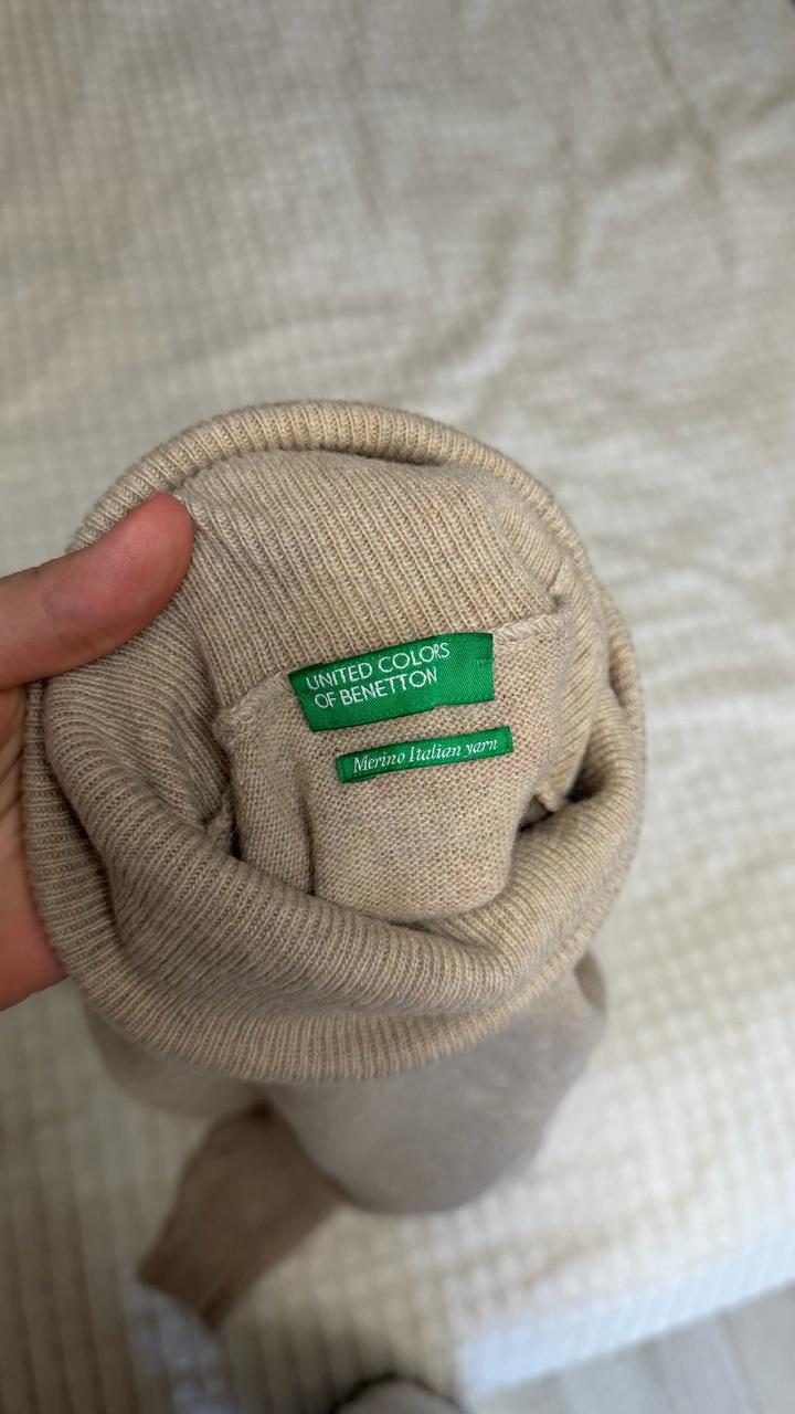 United colors of Benneton водолазка джемпер бежевый свитер