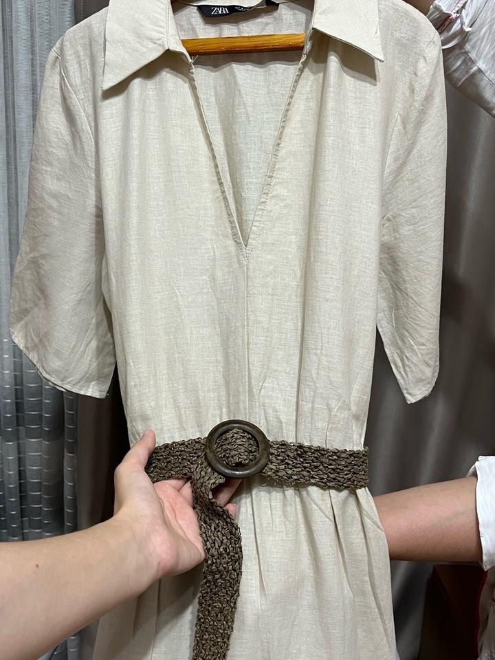 Бежевое платье Zara