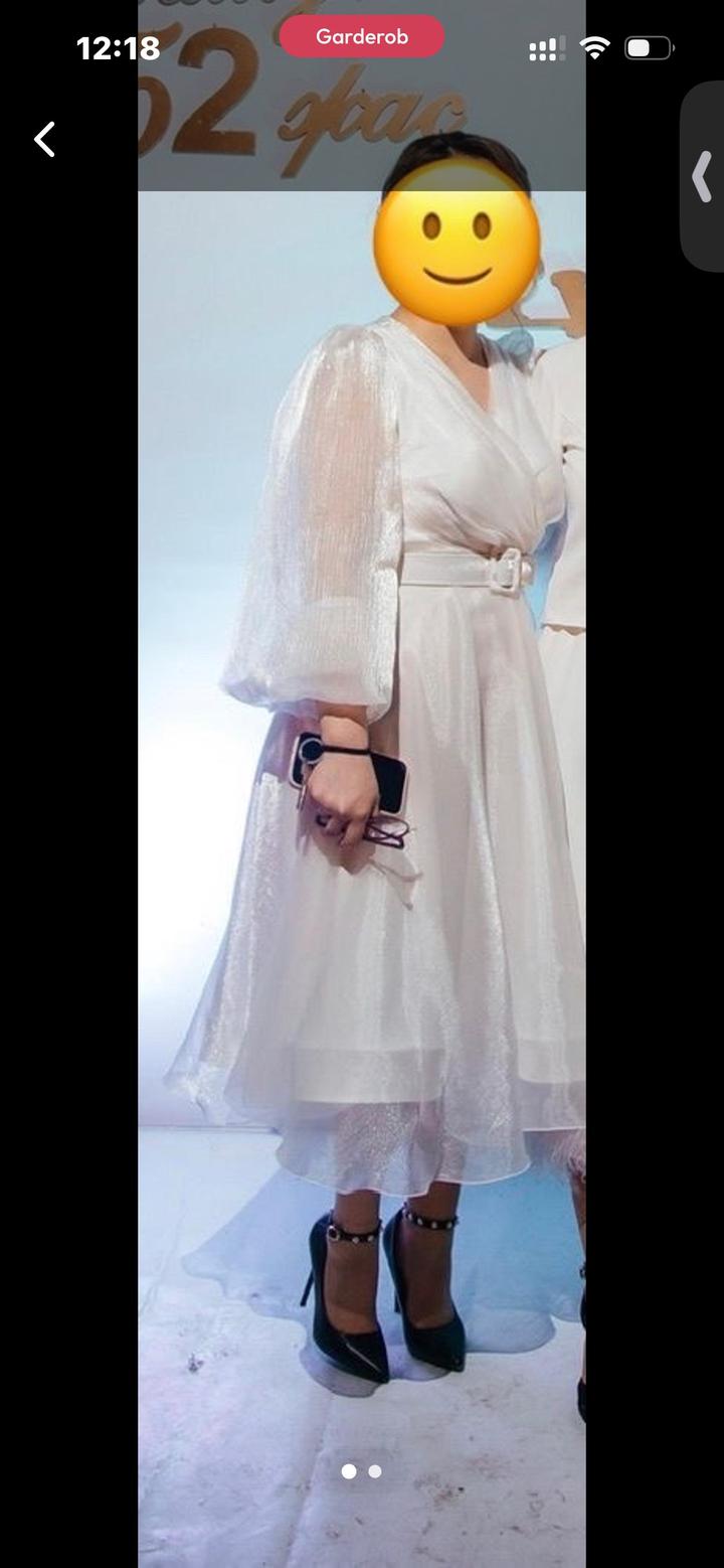 Платье белое