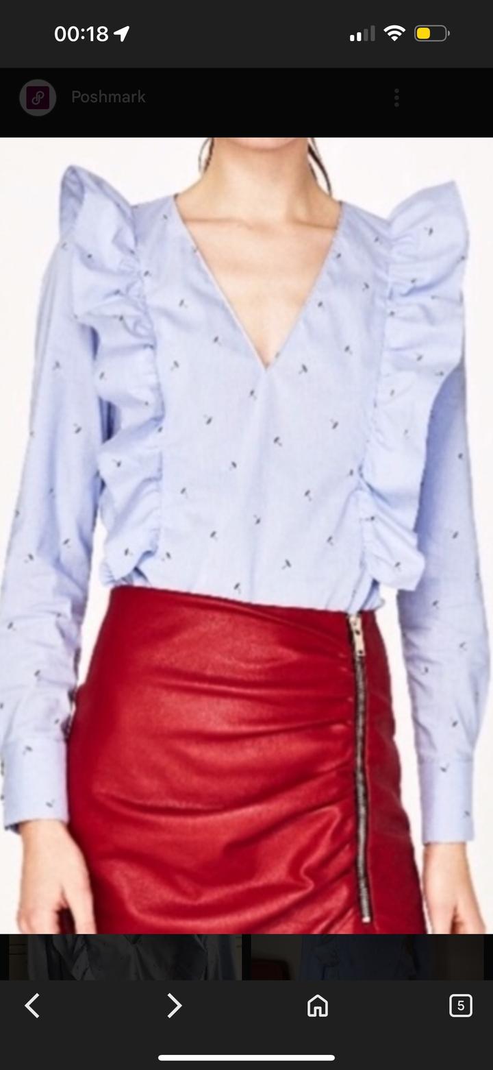 Рубашка голубая Zara