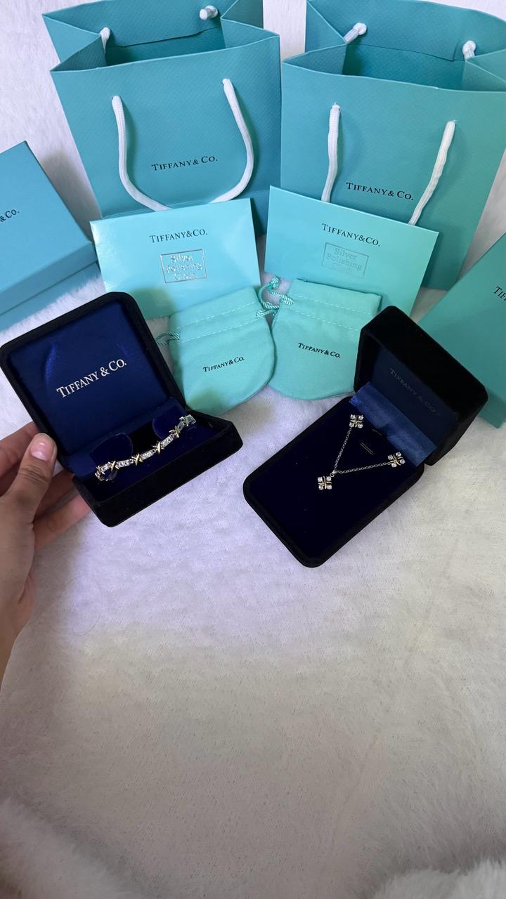 набор серьги и кулон цепь