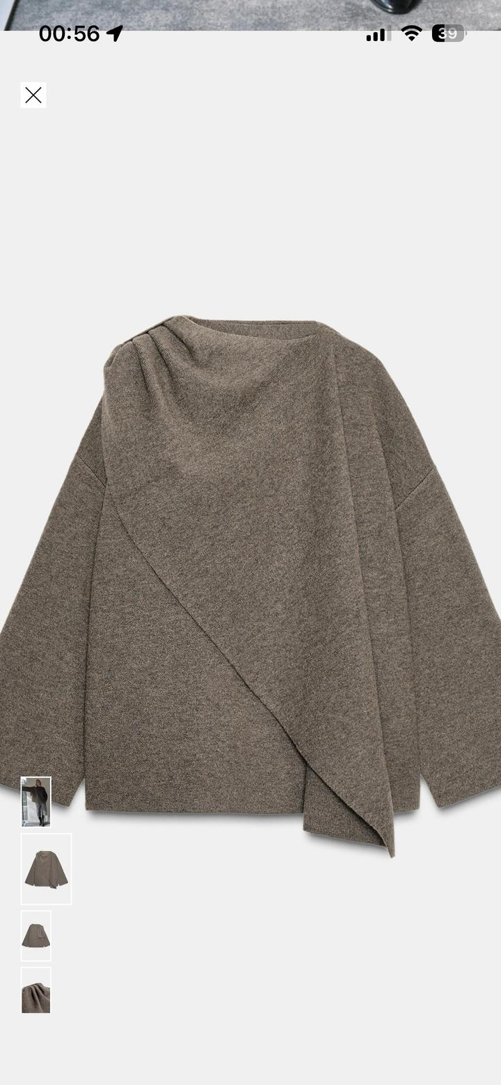 Трикожная накидка с шарфом новая с биркой