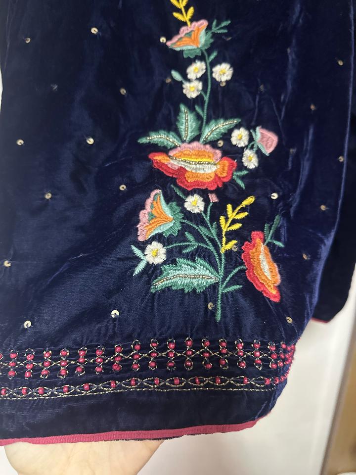 Стильный жакет ZARA Kids с яркой вышивкой 🌺