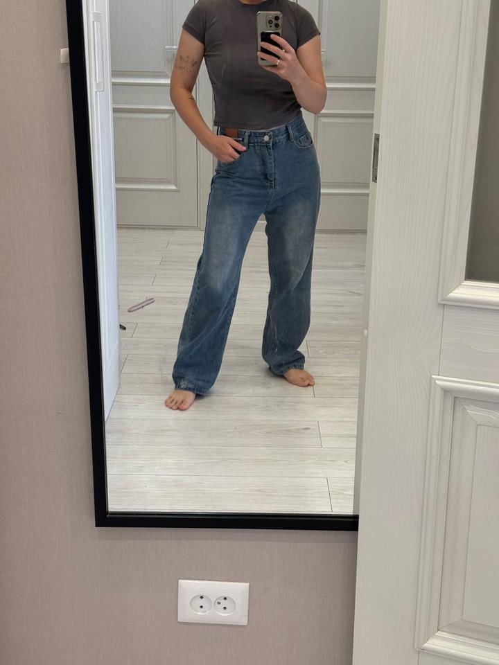 Джинсы синие