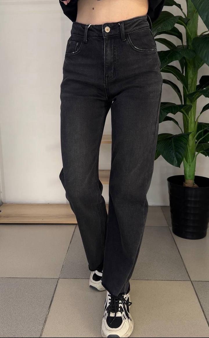 Джинсы прямые черные