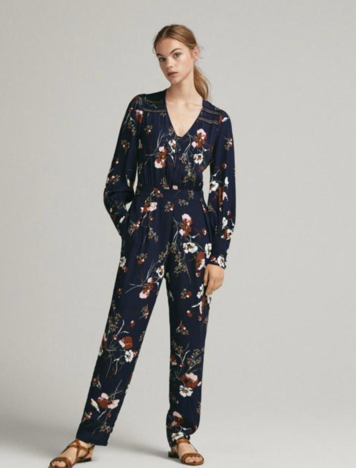 Комбинезон Massimo Dutti с цветочным принтом