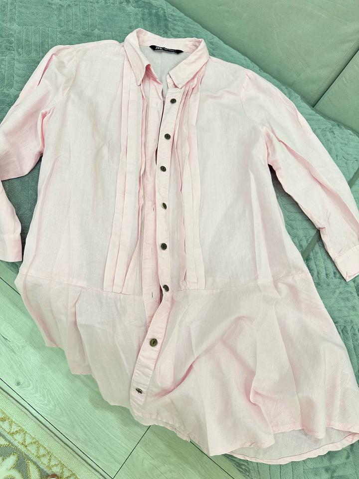 Платье рубашка zara