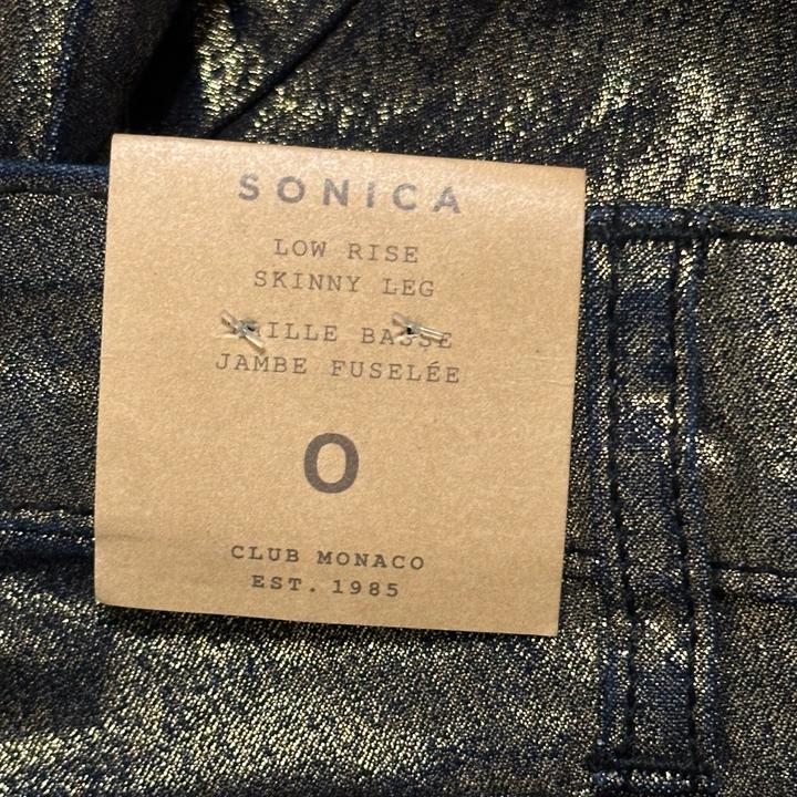 Club Monaco архивные вощеные винтажные джинсы