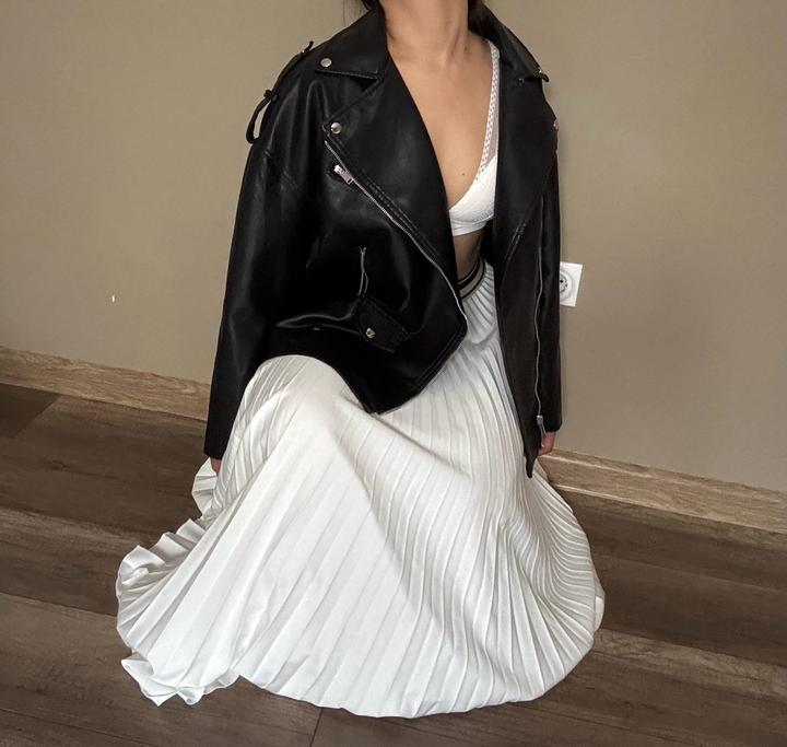 Куртка кожаная косуха Sugar Vanilla