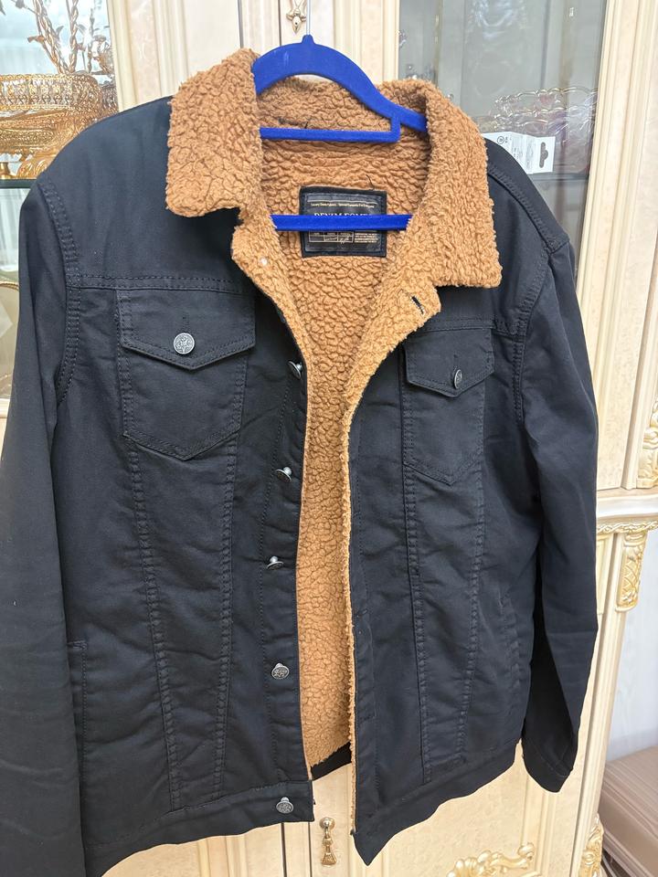 Джинсовая куртка с мехом внутри